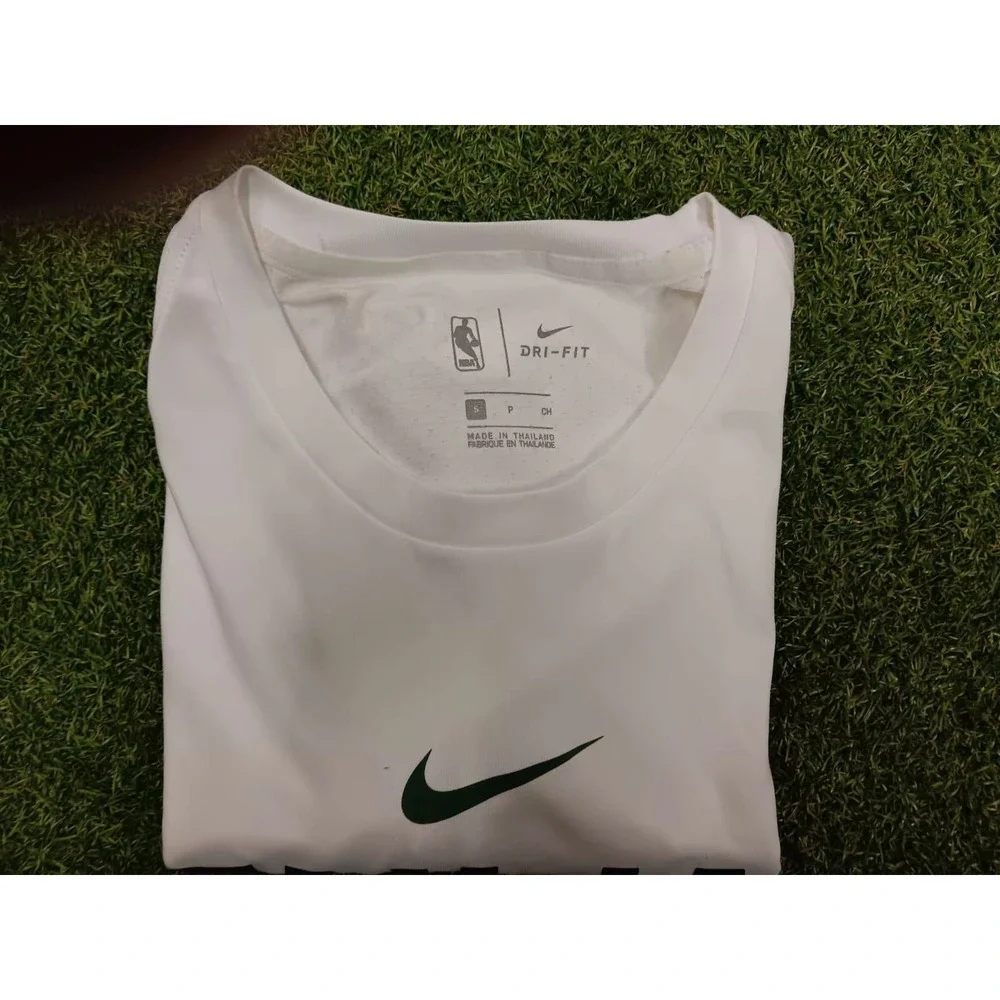 Nike Dri Fit NBA Utah Jazz Basketball Shooting Shirt Womens Small White Swoosh‎